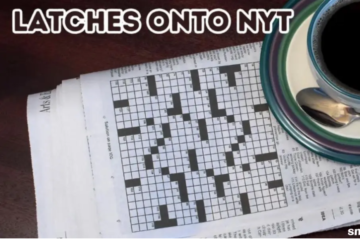 latches onto nyt crossword clue